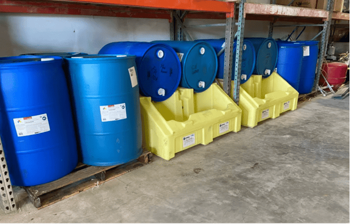 storing pool chemicals