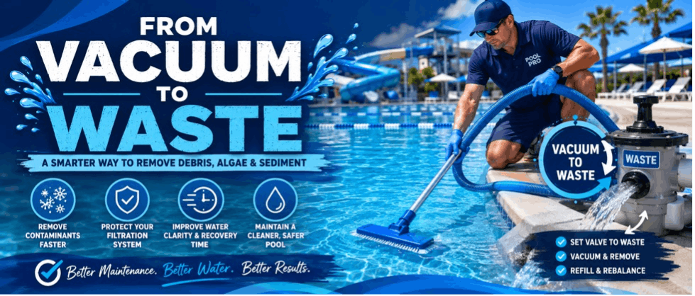 How to Vacuum a Swimming Pool to Waste: Step-by-Step for Commercial and Public Pools
